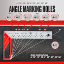 Régua quadrada precisa de 90 graus para marcações de ângulo de madeira